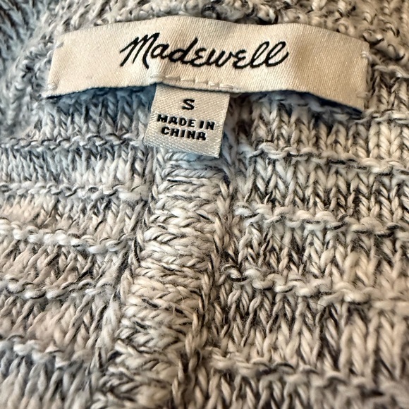 Madewell Gray Cardigan Sweater Open-Front Knit - Picture 3 of 4